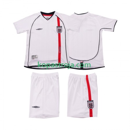 Billiga Fotbollströjor England Retro Barn Hemma tröja 2002 Kortärmad